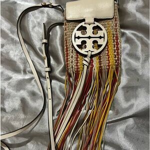 Tory Burch Miller fringe phone crossbody